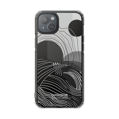 Monochrome Motion Flow iPhone 15 - Impact Clear+