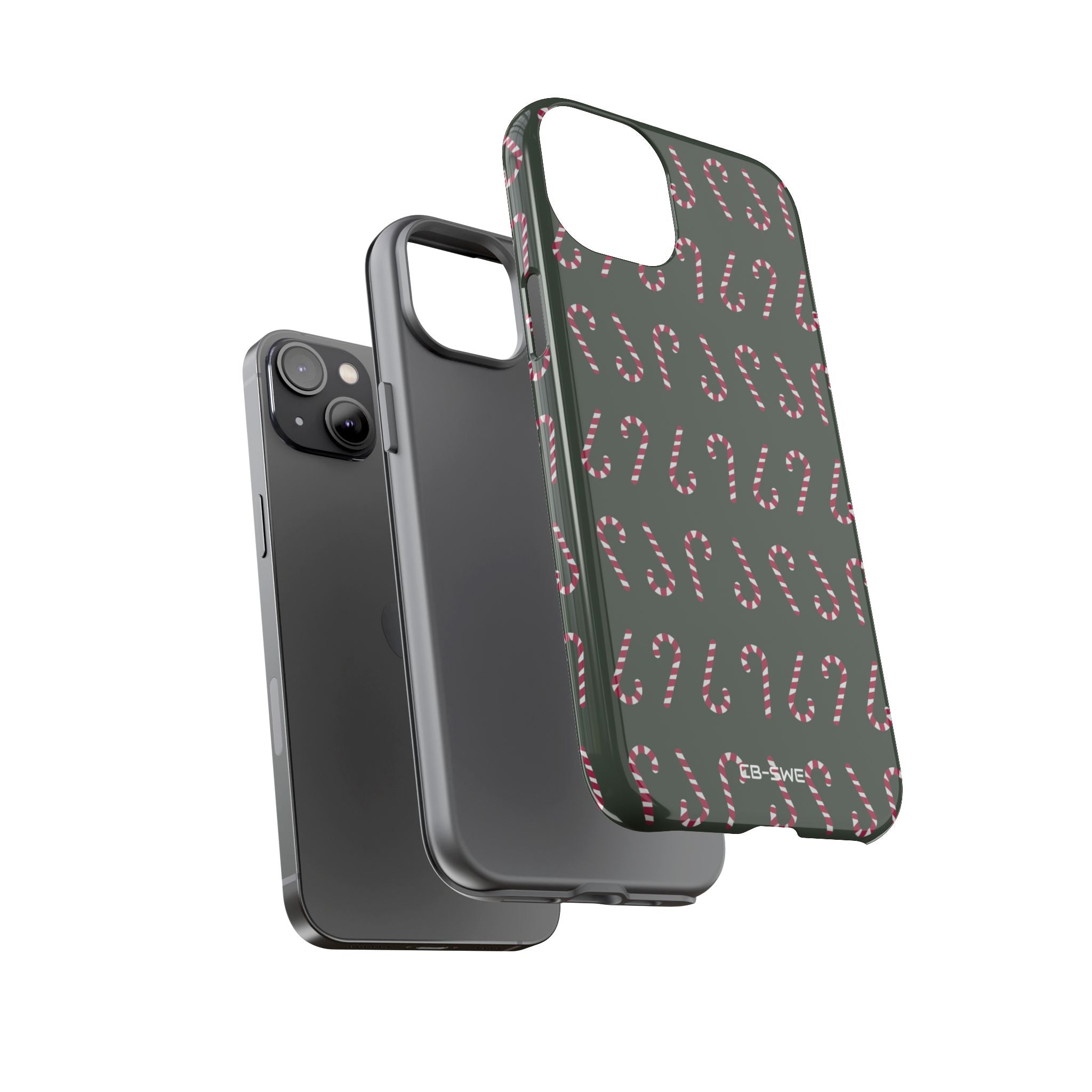 Candy Canes Aligned - iPhone Case