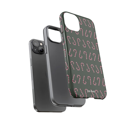 Candy Canes Aligned - iPhone Case
