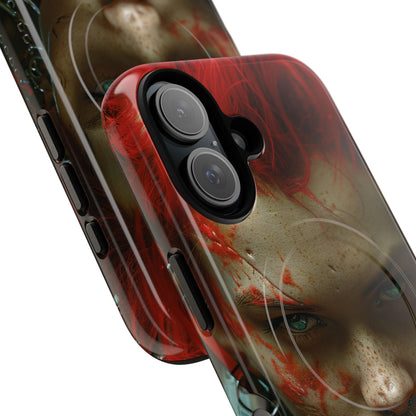 Red Spike Gaze iPhone 16 Case - Tough+