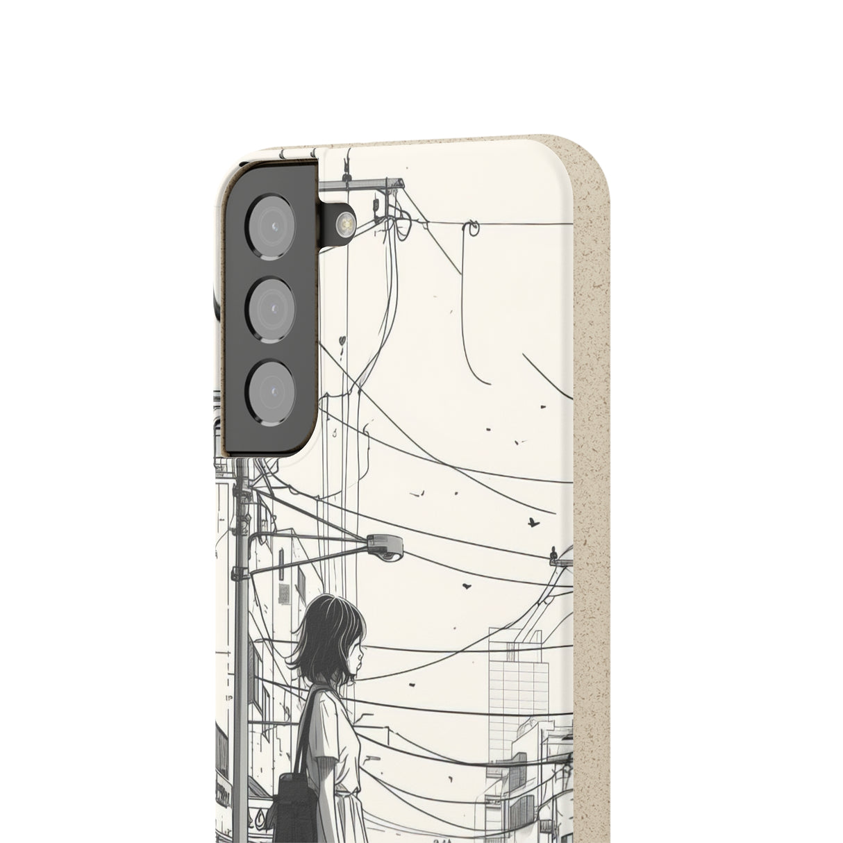 Urban Solitude Sketch | Biodegradable Phone Case