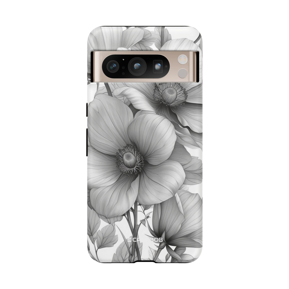 Botanical Elegance in Grayscale - for Google Pixel 8