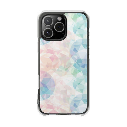 Pastel Geometry Background - Clear Impact iPhone 16 Phone Case