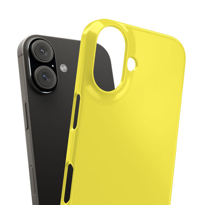 Lemon Yellow - Slim iPhone 16 Phone Case