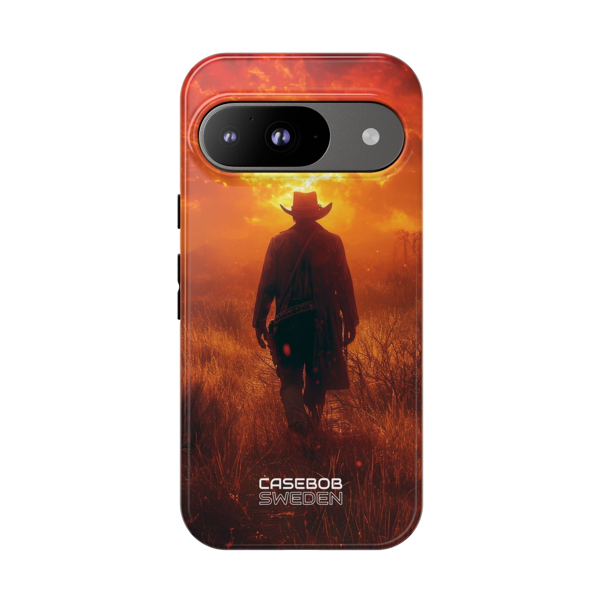 Fiery Sunset Cowboy Google Pixel 9 - Tough
