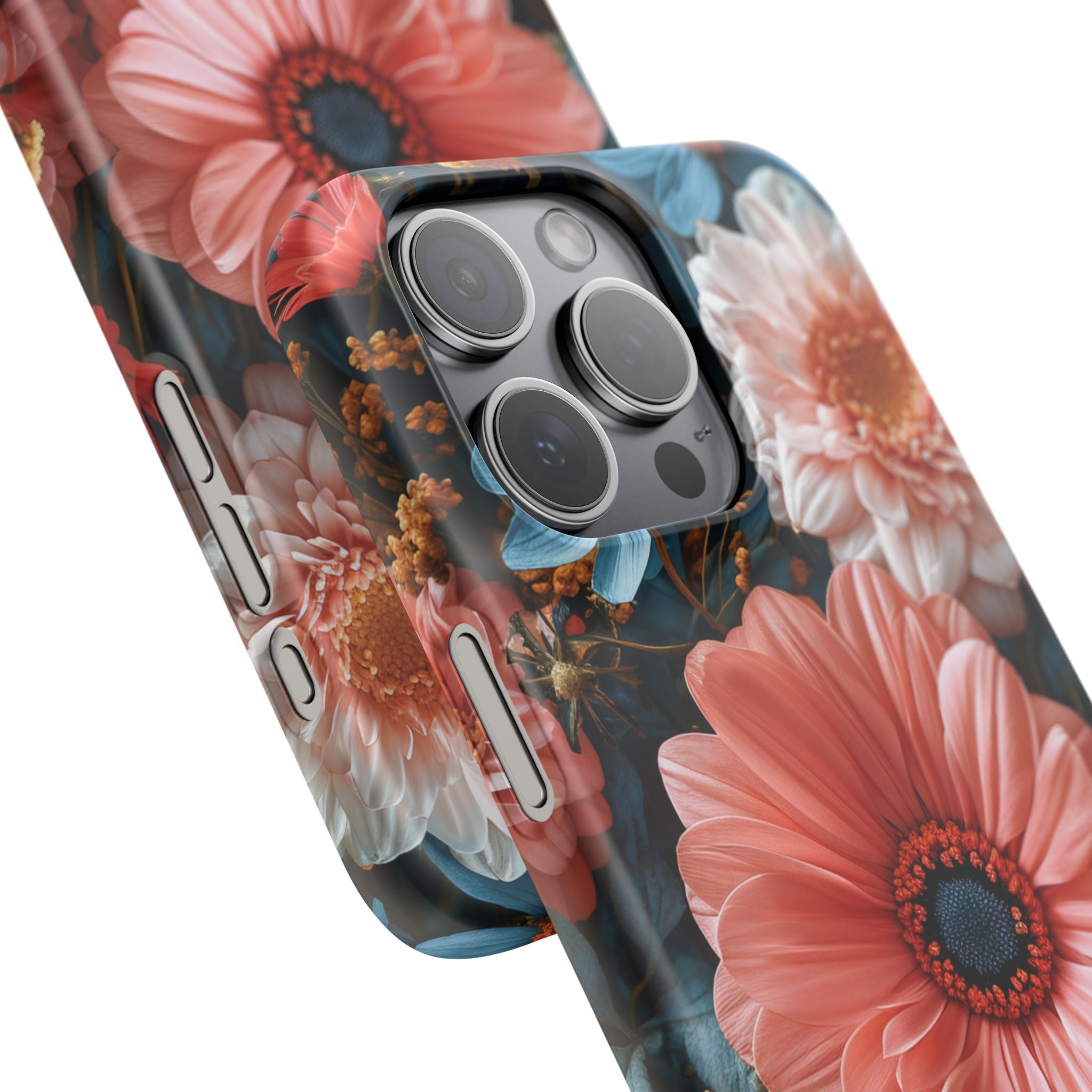 Surreal Floral Harmony iPhone 15 - Slim Phone Case