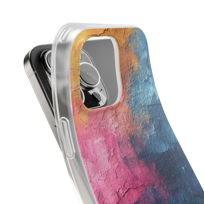 Blue Pink Abstract - Flexi iPhone 16 Phone Case