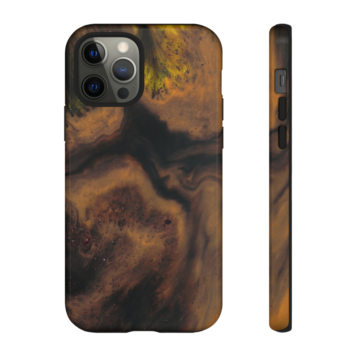 Brown Earth Ink Art - Protective Phone Case