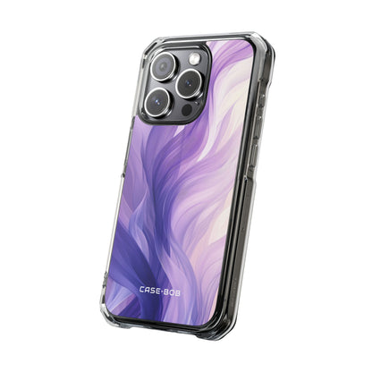 Purple Ribbon Waves iPhone 15 Pro Case - Impact