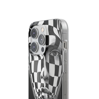 Checkered Face iPhone 14 Pro Case - Soft