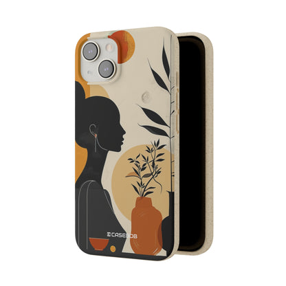 Modern Silhouette Tranquility | Biodegradable Phone Case