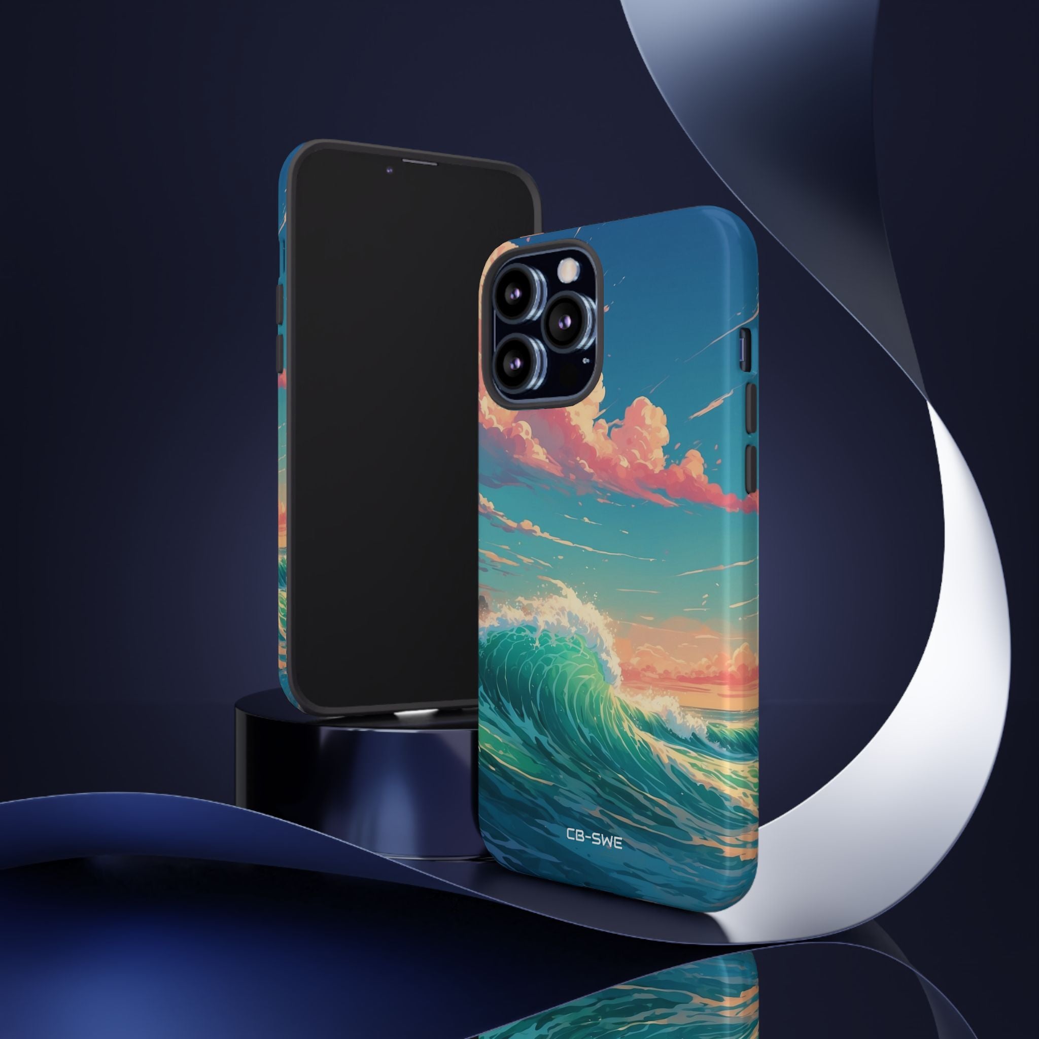 Waves Embrace Sunlight - iPhone Case