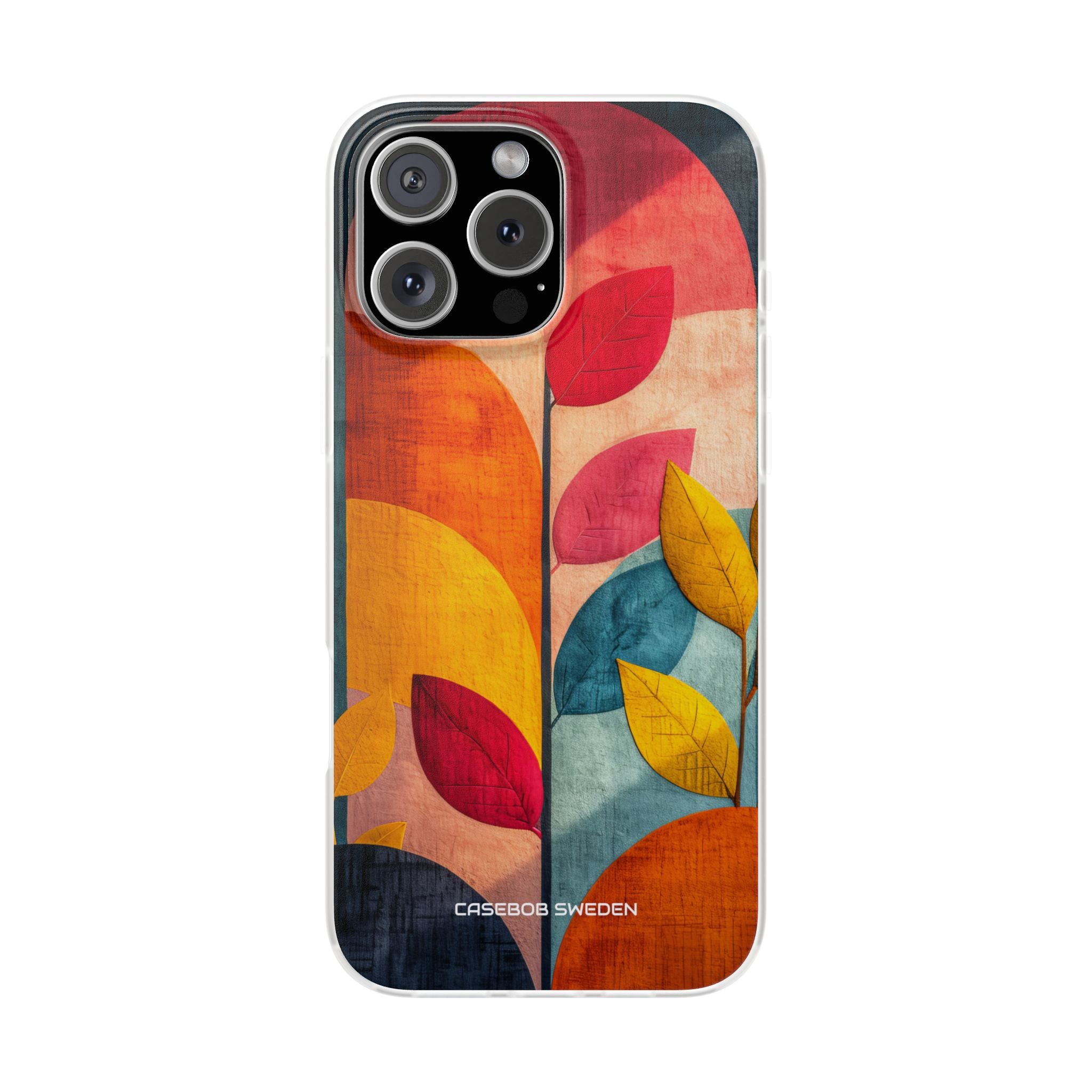 Abstract Orange Blue Design - Flexi iPhone 16 Phone Case