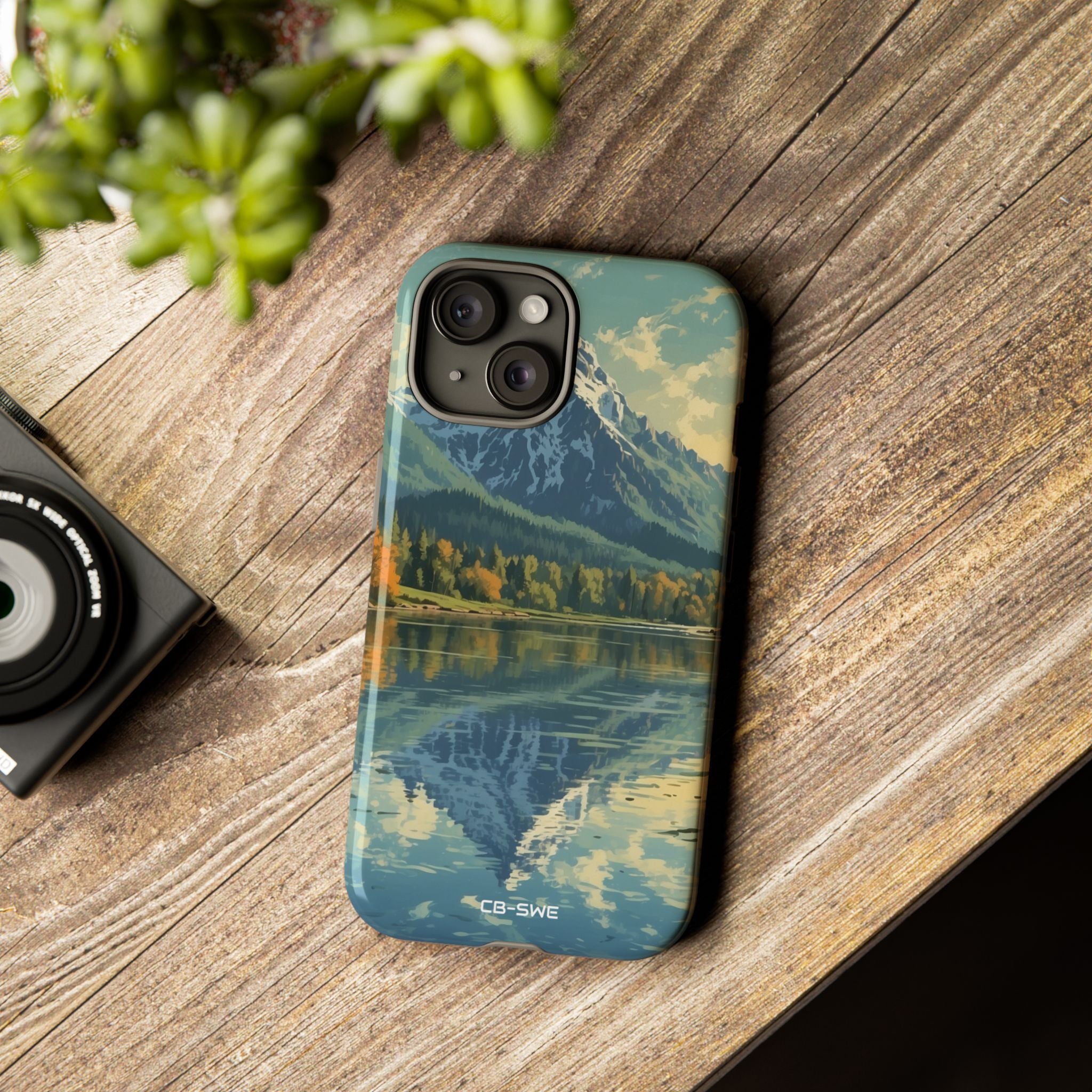 Mountain Reflects Calm - iPhone Case