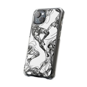 Dynamic Athletic Surrealism - Phone Case for iPhone (Clear Impact - Magnetic)