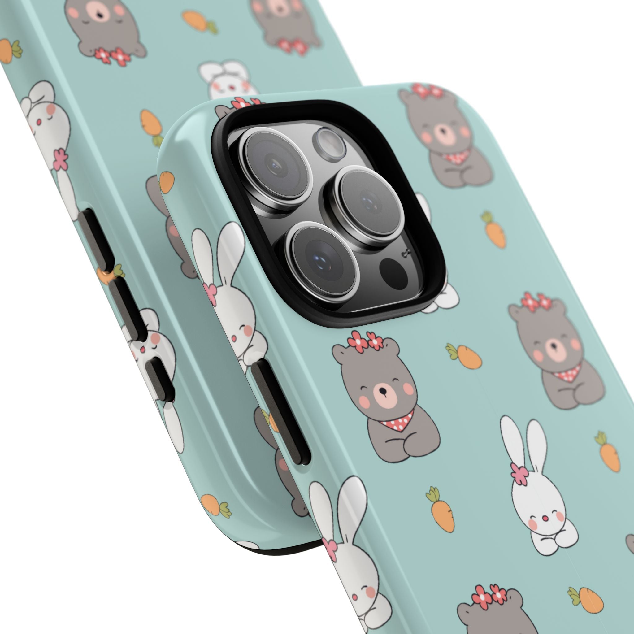 Bunnies Gather Carrots - iPhone Case