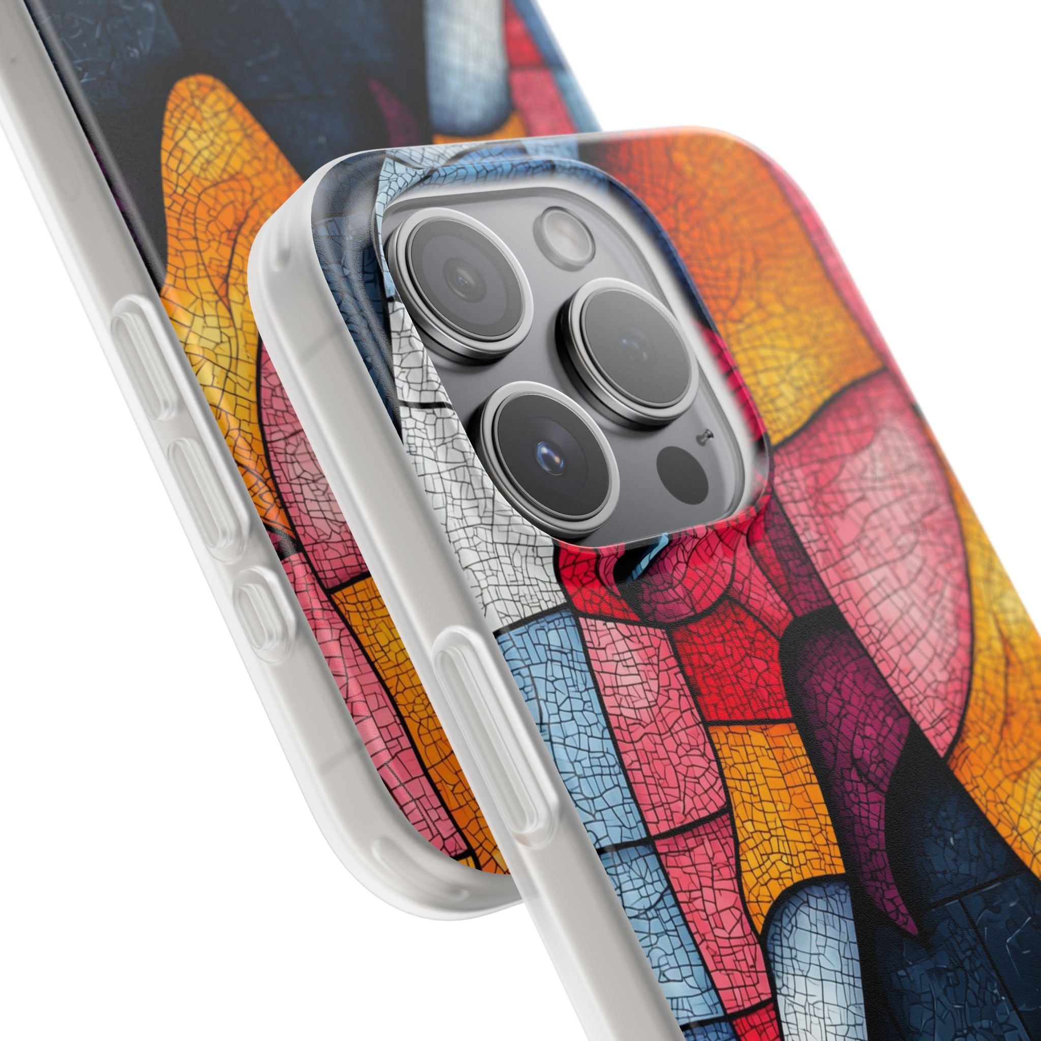 Elephant Mosaic iPhone 15 Pro Case - Soft