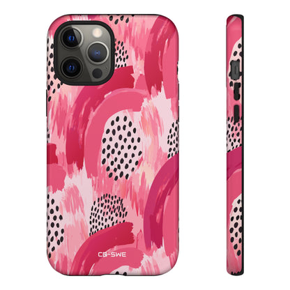 Vibrant Brushwork Dance - iPhone Case