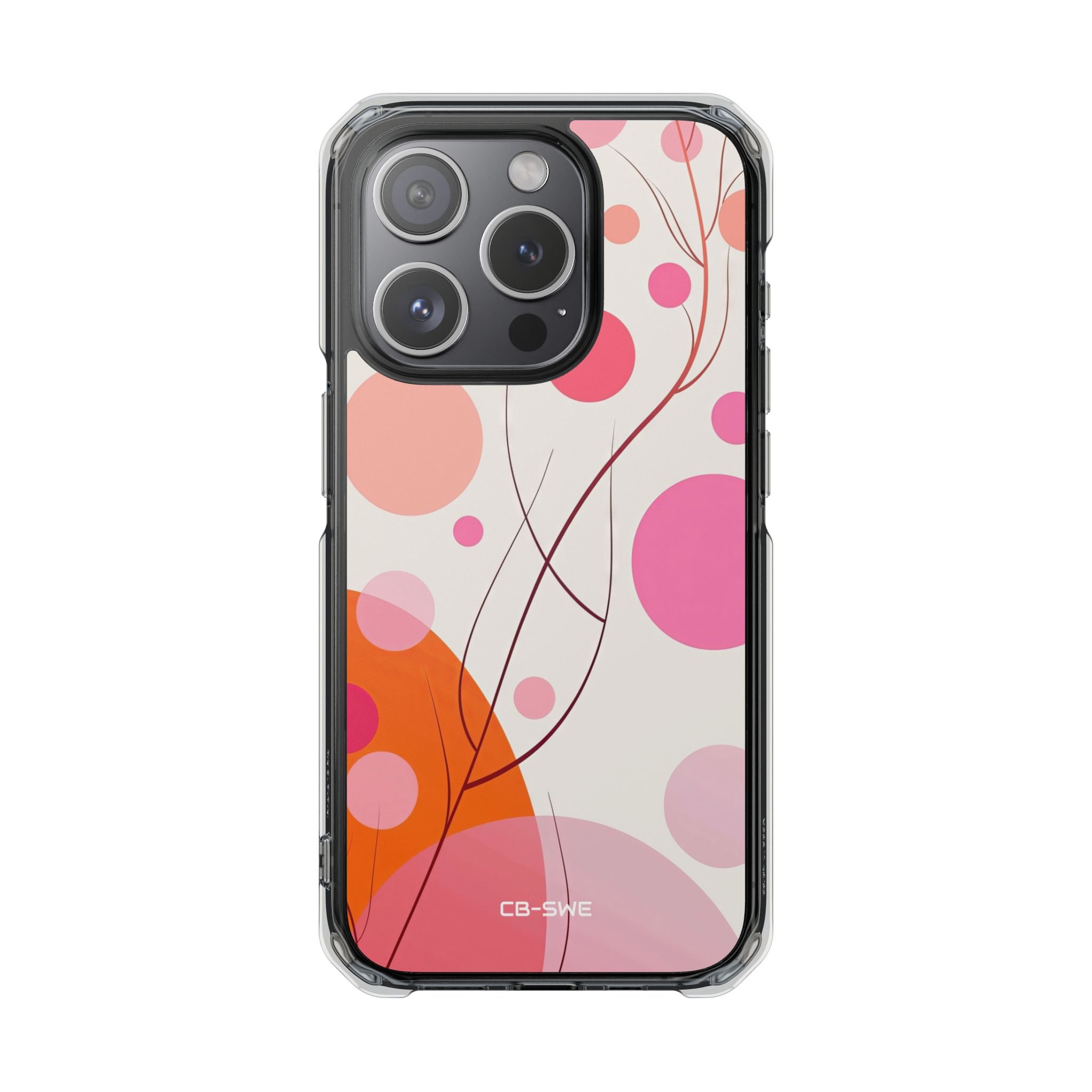 Circles Embrace Lines iPhone Case - Impact