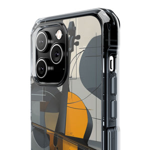 Cello Abstraction - Phone Case for iPhone (Clear Impact - Magnetic)