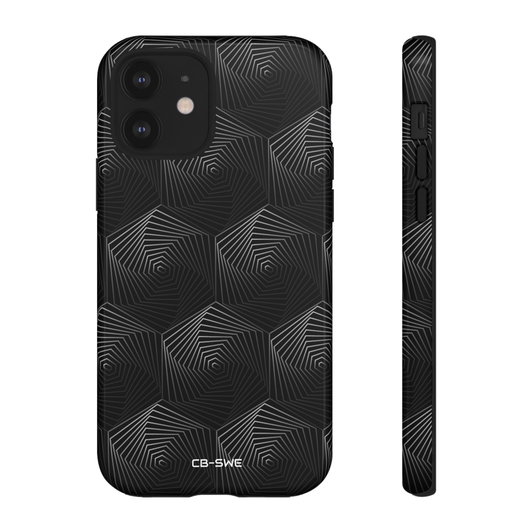 Geometric Spiral Illusion - iPhone Case