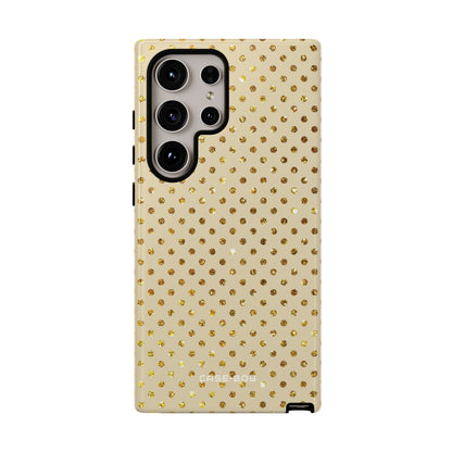 Gold Sparkle Grid Samsung S24 Ultra Case - Tough