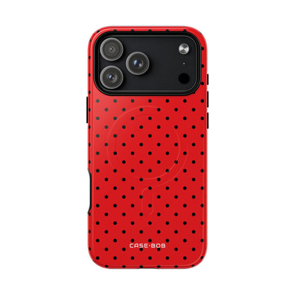 Crimson Dot Matrix iPhone 17 Pro Max Case - Tough+