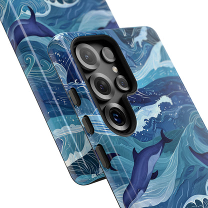 Dolphin Waves Samsung S25 Ultra Case - Tough