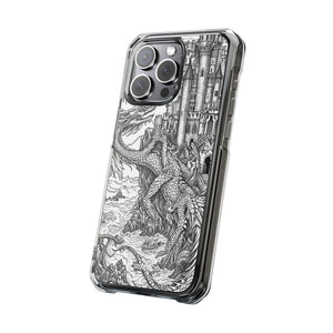 Dragon's Ascent - Phone Case for iPhone (Clear Impact - Magnetic)