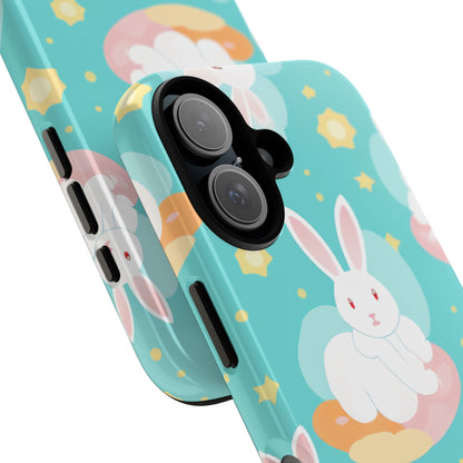 Bunnies Float Dreamily - iPhone Case