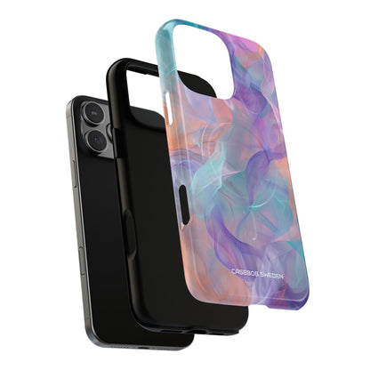 Dreamy Teal Flow - Tough + MagSafe® iPhone 16 Phone Case