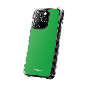 Pantone Green | Handyhülle für iPhone (Clear Impact Case – magnetisch)