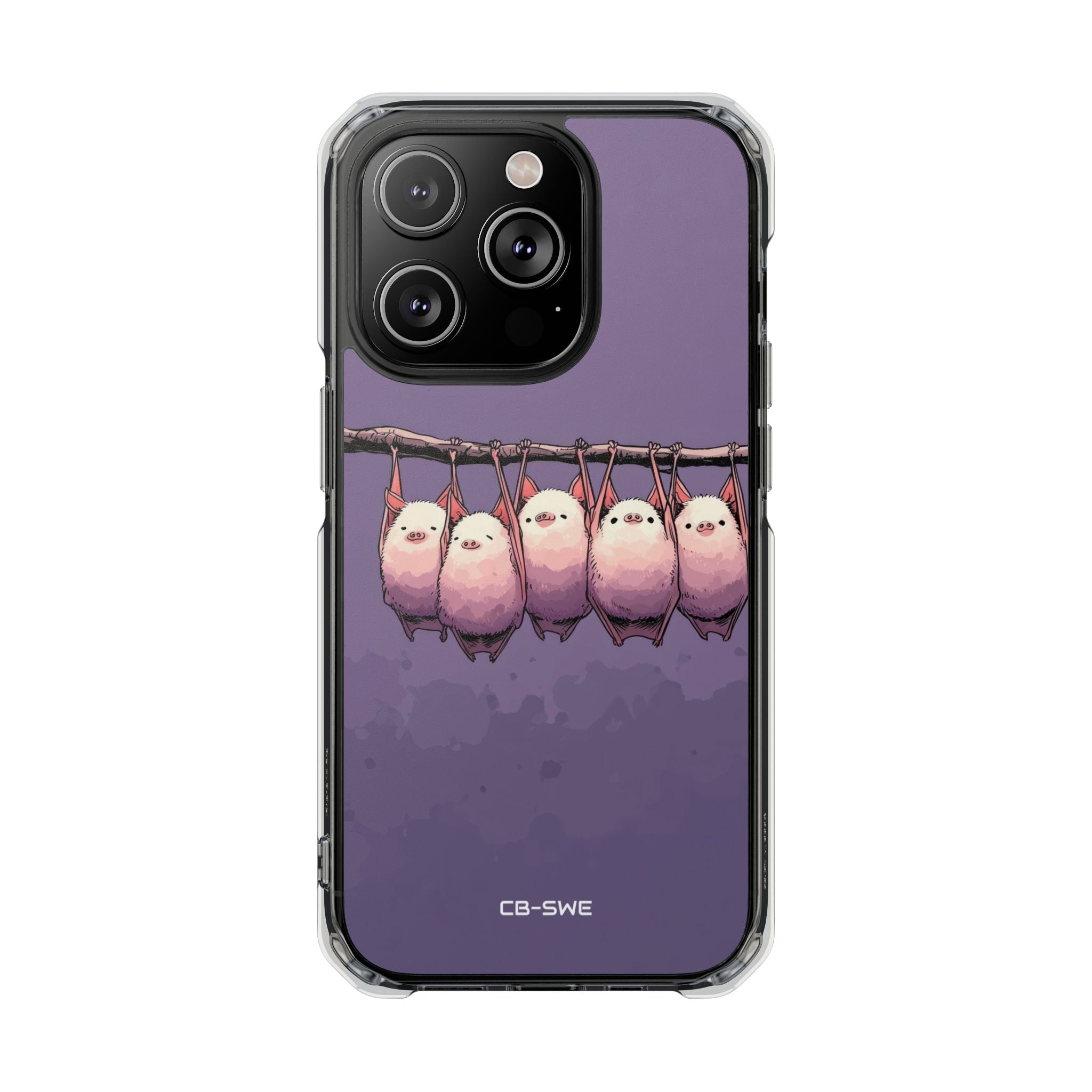 Bats Hang Playfully iPhone Case - Impact