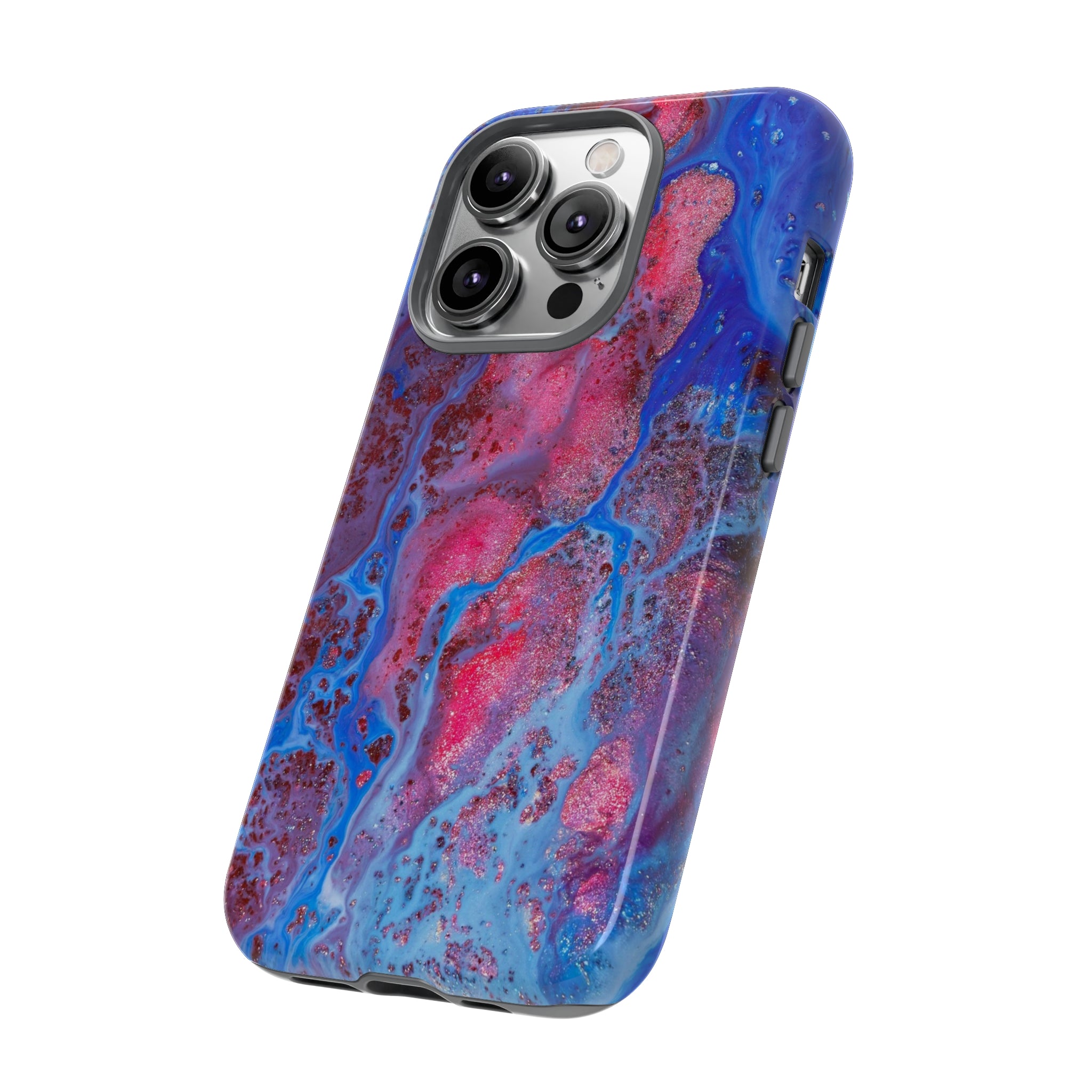 Red Mountain Ink Art iPhone Case (Protective) Phone Case