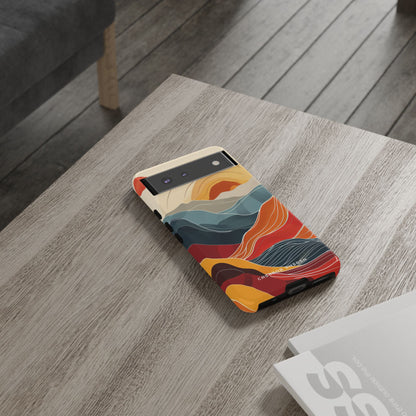 Harmonic Flow of Lines and Color Google Pixel 6 - Tough Phone Case