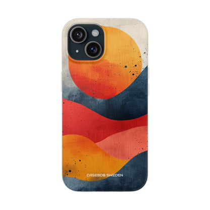 Sunburst Waves - Flexi iPhone 15 Phone Case