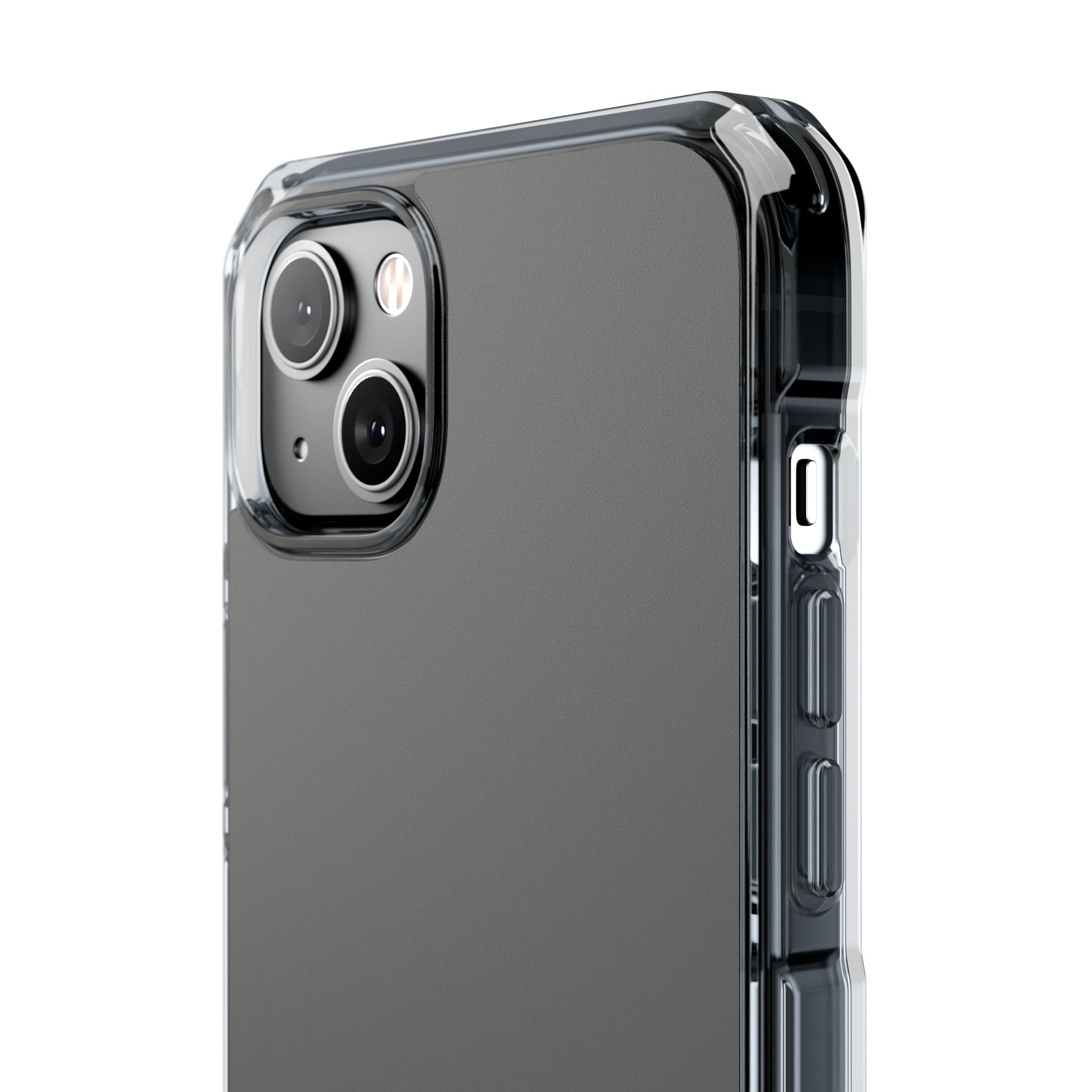 Dim Gray - Clear Impact Case for iPhone