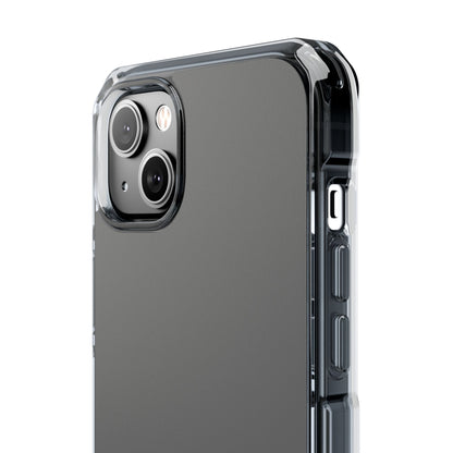 Dim Gray - Clear Impact Case for iPhone