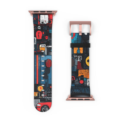 Blue Gaze Mosaic - Watch Band