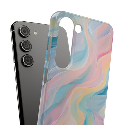 Dreamy Pastel Swirls - Slim Samsung S23 Phone Case