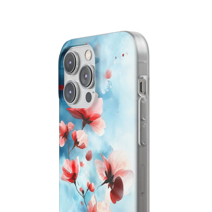 Pink Blossom Drift iPhone 14 Pro Max Case - Soft