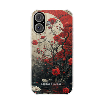 Zen Blossoms in Moonlight iPhone 16 - Flexi Phone Case