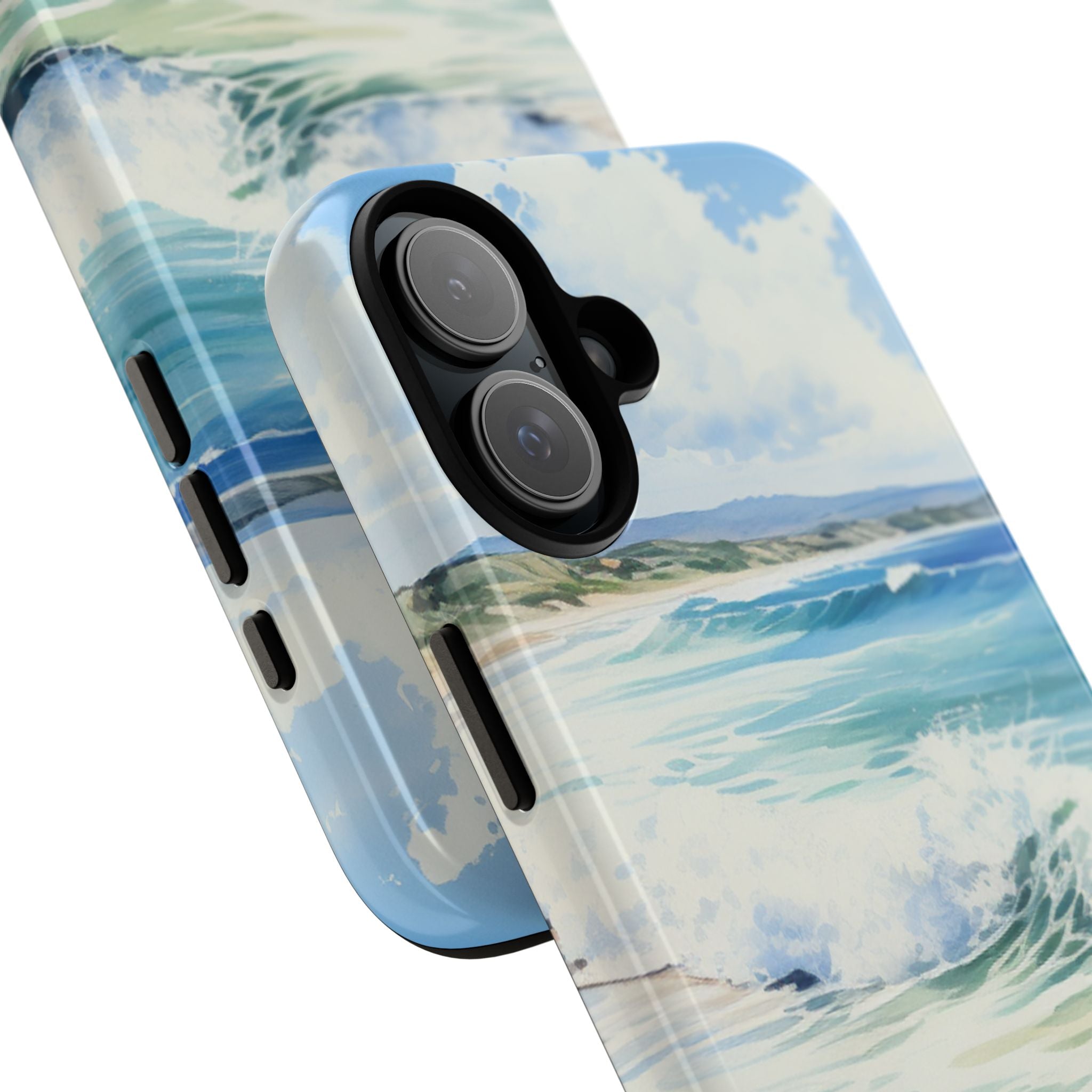 Serene Coastal Watercolors - iPhone Case