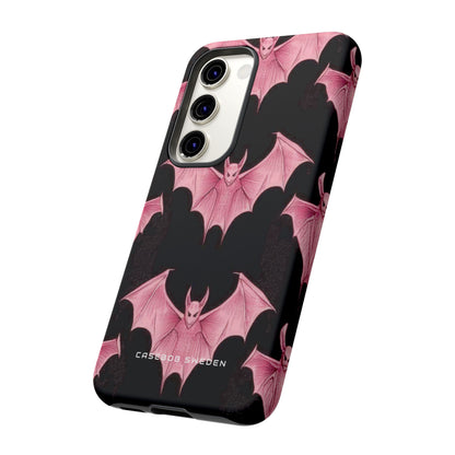 Gothic Pink Bats Aflame Samsung S23 - Tough Phone Case