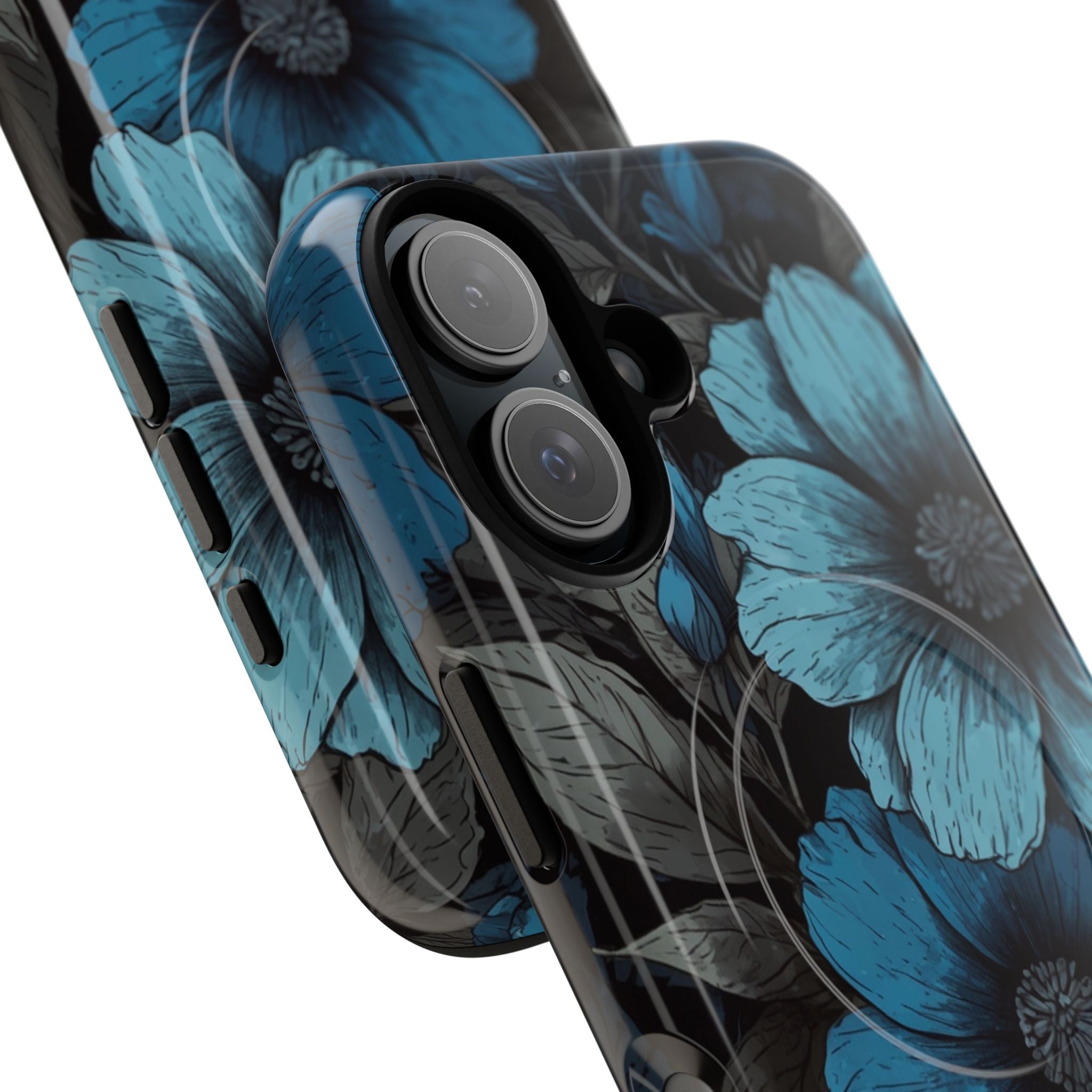 Blue Petal Radiance iPhone 16 Case - Tough+