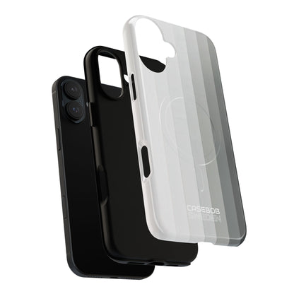 Silver Gradient Stripes iPhone 16 - Tough+