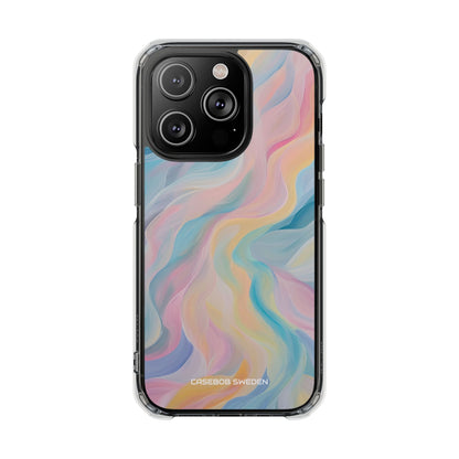 Dreamy Pastel Swirls - Clear Impact iPhone 14 Phone Case