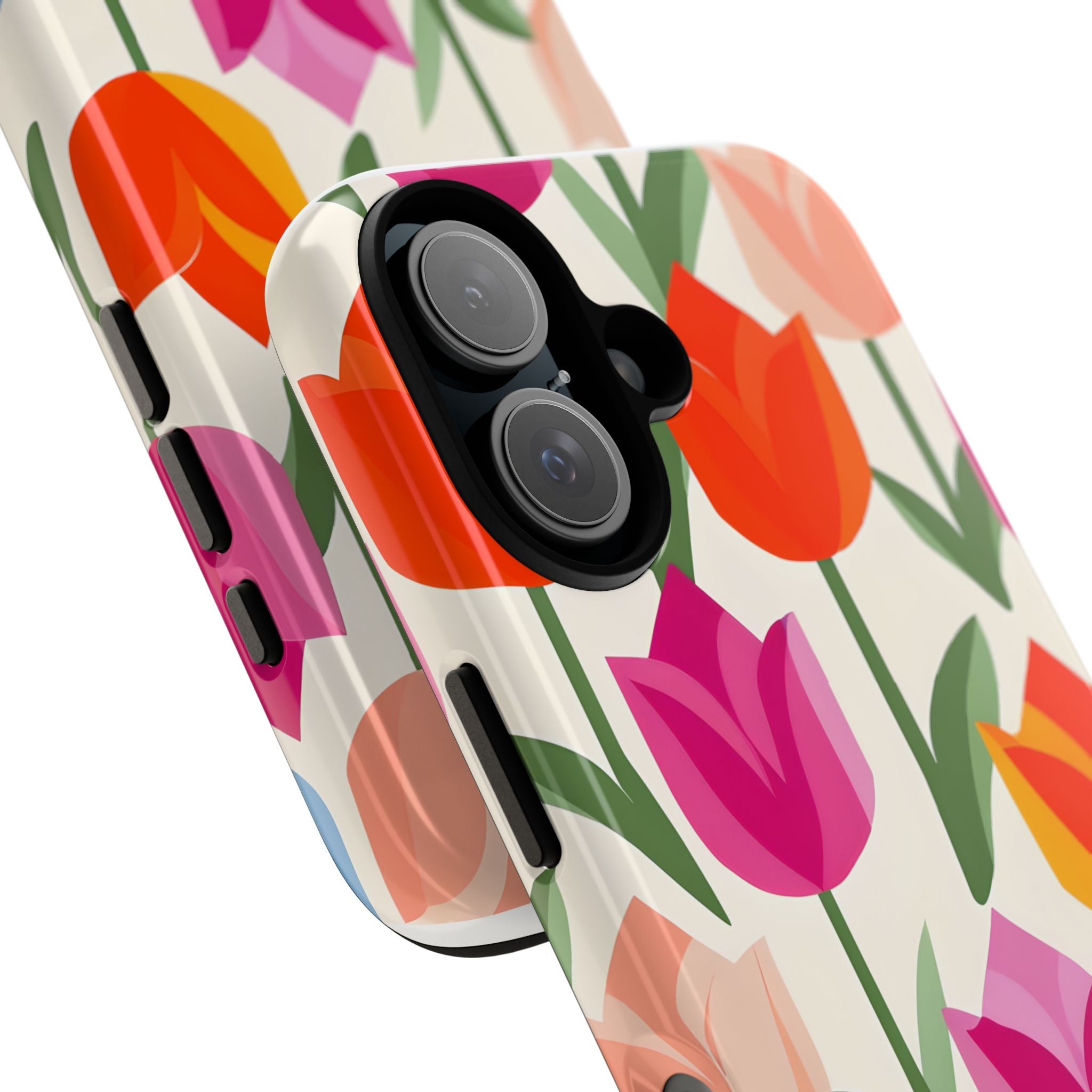 Tulip Harmony Green iPhone 16 Plus Case - Tough