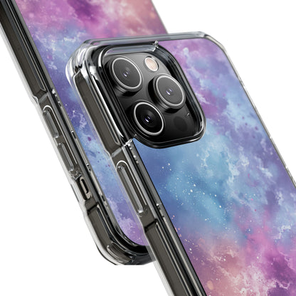 Cosmic Nebula Swirls - Clear Impact iPhone 14 Phone Case