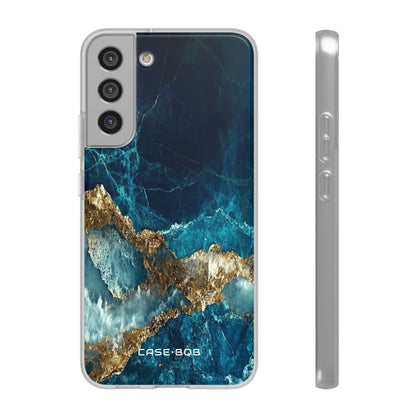Jagged Gold Split Samsung S22 Plus Case - Soft